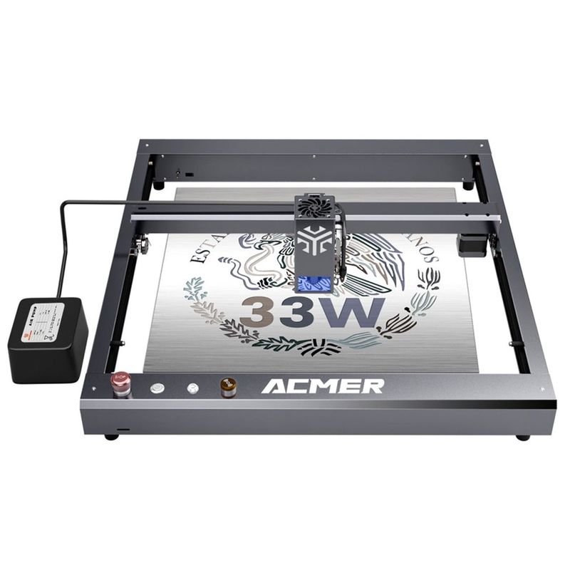 ACMER P2 33W 레이저 graver 절단 기계, 나무 데스크톱 레이저 graver 및 절단자 고속 30000mm/min