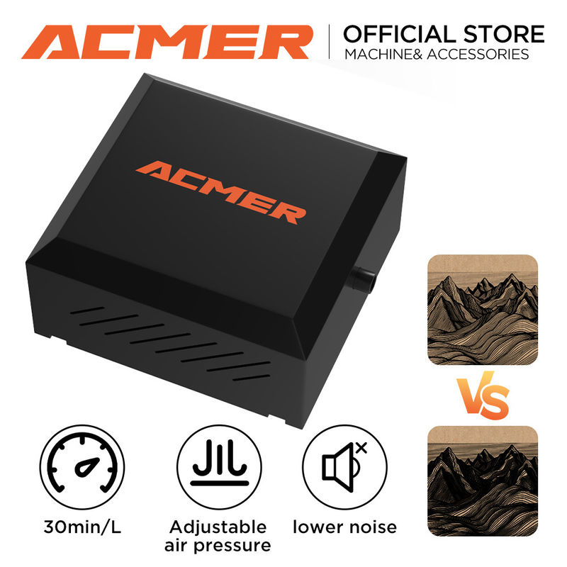 1.8kg 110V-220V 레이저 그레이버 공기 지원 펌프 EU I US I UK 플러그 5.0-5.5 M/s 공기 속도